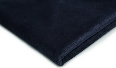 Produktbild von Velvet Samtziegel Samtstoff Navy blau 50 x 160 cm