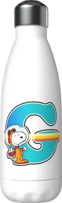 Produktbild von Snoopy Edelstahl Personalisierte Flasche Mit Dem Buchstaben G 550ml Weiß Weiß One Size
