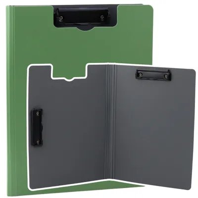 Image de Carton Avec Couvercle Deux Clips A4 Plastique Vert