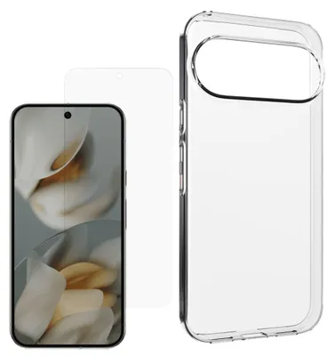 Produktbild von Handyhülle + 9H Schutzglas für Google Pixel 11 Pro XL TPU Set 2 in 1 Transparent