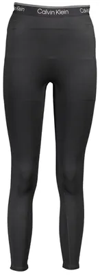 Produktbild von Schwarze Damen-Leggings: Elastischer Bund & Kontrastdetails mit Logo