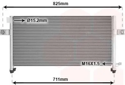 Produktbild von VAN WEZEL 13005204 Kondensator Klimaanlage Klimakondensator für NISSAN NAVARA (D22)