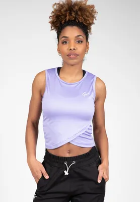 Produktbild von Gorilla Wear Estelle Twisted Crop Top - Flieder - L