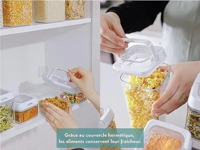 Produktbild von Luftdichte Vorratsdosen aus Kunststoff, stapelbar, 6-teilig, BPA-frei