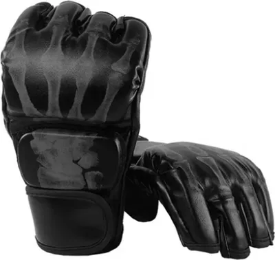 Produktbild von Halbfinger-Sporthandschuhe, ergonomisches Kunstleder-Boxsack-Training für Sandsäcke