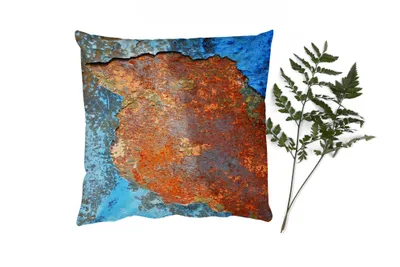Produktbild von MuchoWow® Zierkissen Sofakissen Wohnzimmer Dekokissen 45x45 cm Industriell - Metalle - Rost - Vintage - Schlafpolster - Polster für das Sofa