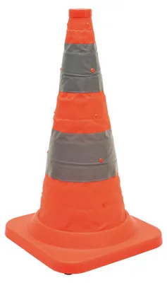 Obrázek produktu pro Skládací dopravní kužel Dönges, výška 500 mm, verze Pro, plně reflexní (dopravní kužel)