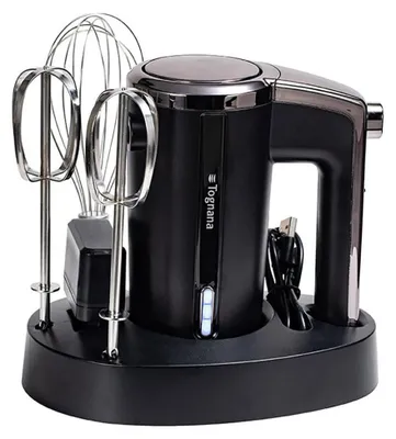 Productafbeelding van Tognana Porcellane D2DSR01AVSP, Handmixer, Zwart, 22000 omwentelingen per minuut, Kunststof, Roestvrij staal, 50 W, 100 - 240 V