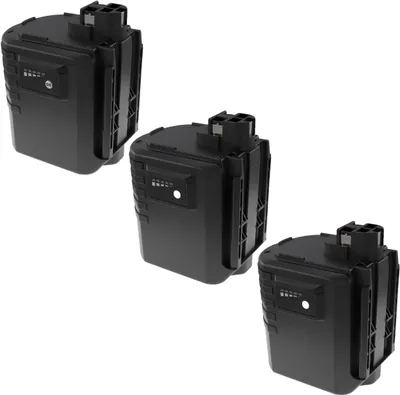 Produktbild von EXTENSILO 3x Akku kompatibel mit Bosch GBH 24VR, GBH 24VFR, GBH 24VRE, GBH24VRE, GBH24VRF Werkzeug (3300 mAh, NiMH, 24 V)