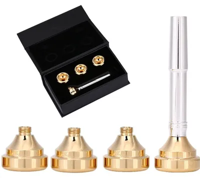 Productafbeelding van Messing Trompet Mondstuk Set met Maten 1 1/2C, 3C, 5C en 7C