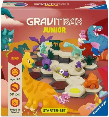 Image de Circuit de Billes GraviTrax JUNIOR, Starter Set Little Dino, Jeu de Construction Dès 3 Ans