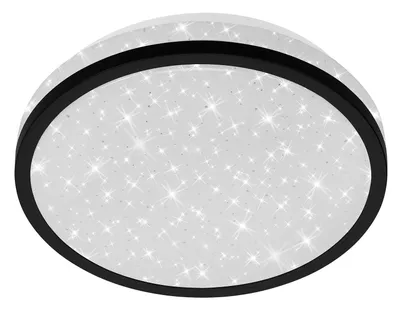 Zdjęcie produktu dla Lampa sufitowa LED Lampa sufitowa Starry sky 24W czarna Ø21,7cm 4000K Briloner