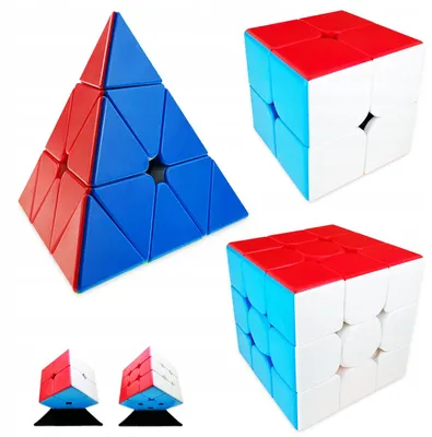 Produktbild von Moyu Meilong Zauberwürfel-Set 2x2, 3x3, Pyramide - Original, Schnell