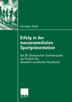 Obrázek produktu pro Erfolg in der massenmedialen Sportpräsentation