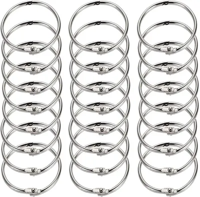 Productafbeelding van Boekenringen - Verbindingsringen - Losse bladen organiseren - Metalen constructie - 40 mm - Zilver