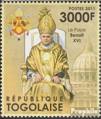 Produktbild von Briefmarken Togo 2011 Mi 4316 (kompl.Ausg.) postfrisch Papst Benedikt XVI.