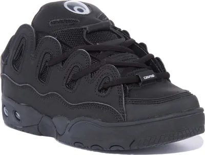 Produktbild von Osiris D3 OG Herren Schnürung Klobige Skate Turnschuhe Alle Schwarz – undefined / Alles schwarz