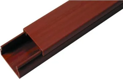 Produktbild von Kabelrinne 30 x 32mm MKE dunkles Holz AKS 111490 2m = 1 Stk.