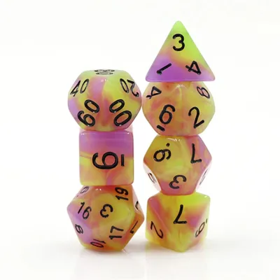 Immagine prodotto di Foam Brain Games Würfel Glow in the Dark Tulip RPG Set