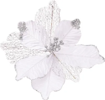 Produktbild von Künstliche Weihnachtssternblumen, Weihnachtsbaumkranz, DIY-Dekoration, Neujahrs-, Hochzeits- und Feiertagsdeko