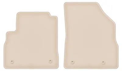 Produktbild von DURBAN Beige Velours-Fußmatten vorne für Opel Astra K Limousine, Schrägheck, Kombi (2015-)