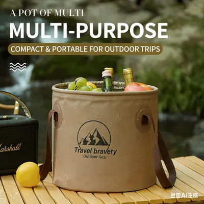 Image de Réservoirs d'eau pliables, 2 x 8 litres + 1 x 20 litres, pour le camping et les activités de plein air