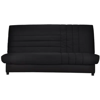 Produktbild von 3-Sitzer-Schlafsofa 192 x 95 cm, schwarzer Stoff