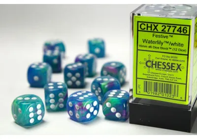 Produktbild von Chessex Festive W6x12 Waterlily/White