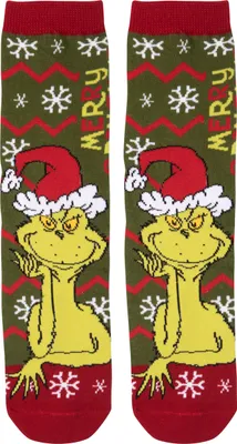 Produktbild von Damensocken - Grinch - Gr. 39-42 - rot - Größe 39-42