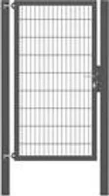 Produktbild von Alberts Einzeltor Flexo Plus mit Zubehör, zum Einbetonieren, anthrazit, Breite 100 cm, Höhe 180 cm, Pfostenstärke 100 x 100 mm
