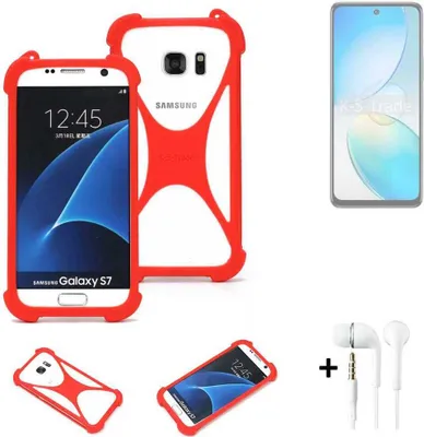 Produktbild von Handy-hülle + Kopfhörer kompatibel mit Infinix Hot 12 Schutz-hülle Bumper Silikon Schutz Hülle Cover Case Silikoncase Silikonbumper TPU Softcase