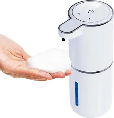 Image de Distributeur de savon mural automatique - Rechargeable par USB et à capteur