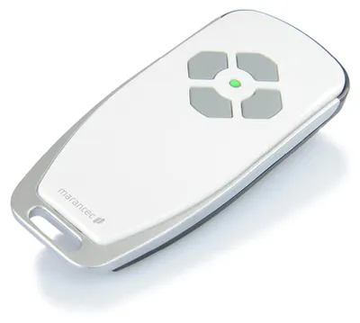 Produktbild von Marantec Digital 663 Handsender 868 MHz, 3-Kanal Funk-Fernbedienung/Garagenöffner für Marantec Garagentorantriebe, Weiß