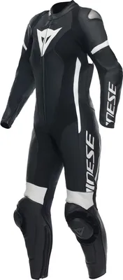 Produktbild von Dainese Grobnik 2.0 1-Teiler perforierte Damen Motorrad Lederkombi, schwarz/schwarz/weiß, 42