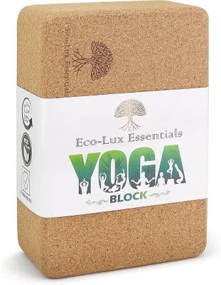 Produktbild von PolkaHome® Yoga Block aus Kork – rutschfestes Yoga-Zubehör für Balance, Stabilität und Entspannung
