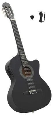 Immagine prodotto di vidaXL Chitarra occidentale Cutaway con equalizzatore e 6 corde Nero