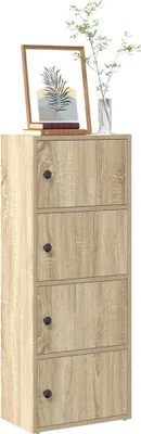 Obrázek produktu pro vidaXL Knihovna Sonoma dub 40x24x102 cm Materiál na bázi dřeva