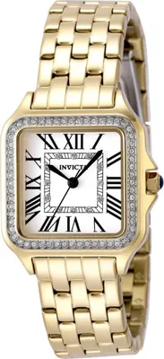 Obrázek produktu pro Invicta Angel 48995 Dámské Hodinky - Quartz Hnutí - Nerezová Ocel se Stříbrným Ciferníkem - 28 mm