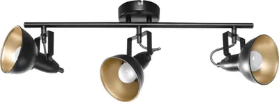 Produktbild von Livarno Home Deckenleuchte Industrial 3 flammig Mattschwarz Deckenlampe Leuchte