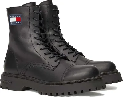 Produktbild von Tommy Jeans Herren Stiefeletten EM0EM01471 BDS Farbe: Schwarz Größe: 42
