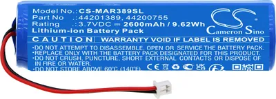 Produktbild von TECHTEK Akku Kompatibel mit [MARES] Genius Air, ICON Genius, ICON HD Ersetzt 44200755, für 44201389