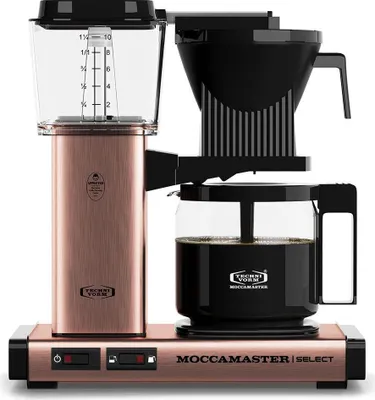 Produktbild von Moccamaster KBG Select, Filterkaffeemaschine, 1,25 l, Gemahlener Kaffee, 1520 W, Schwarz, Grün