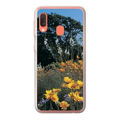 Produktbild von MuchoWow® Handyhülle Schutzhülle Hülle für Samsung Galaxy A20e Blumen - Natur - Farbe Silikon Softcase Handy Hülle - Abdeckung