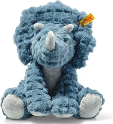 Produktbild von Steiff Kuscheltier Triceratops Dixi Plüsch Dinosaurier blau 28 cm
