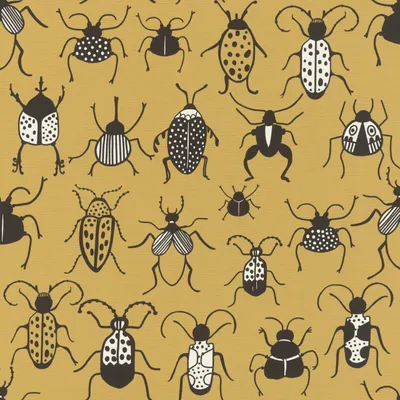 Immagine prodotto di Rasch | Onszelf Stories | 552966 | Carta da parati in tessuto non tessuto | Beetle | 10,05 x 0,53 m | Soggiorno | Ingresso | Ufficio | Cucina | Salotti