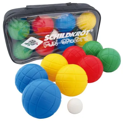 Produktbild von Schildkröt - Funsport FUN BOCCIA Set, 4x 2 Kunststoffkugeln + 1 Zielkugel