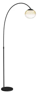 Image de Lampe sur pied Pantoja, noire, avec réglage de la température de couleur (CCT)