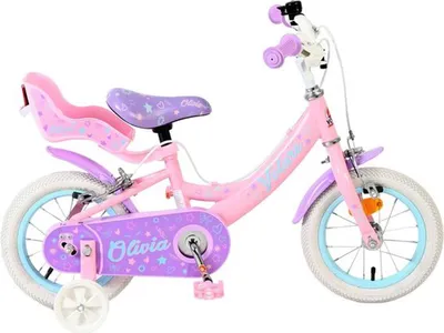 Immagine prodotto di Bicicletta per bambini Volare Olivia - Bambina - 12 pollici - Rosa - Due freni a mano