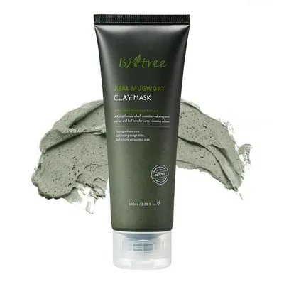 Zdjęcie produktu dla ISNTREE REAL MUGWORT CLAY MASK 100ml - Oczyszczająca maseczka w kremie