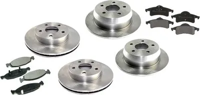 Zdjęcie produktu dla Tarcze hamulcowe + klocki hamulcowe przednie + tylne Teves Jeep Grand Cherokee WJ 99-04